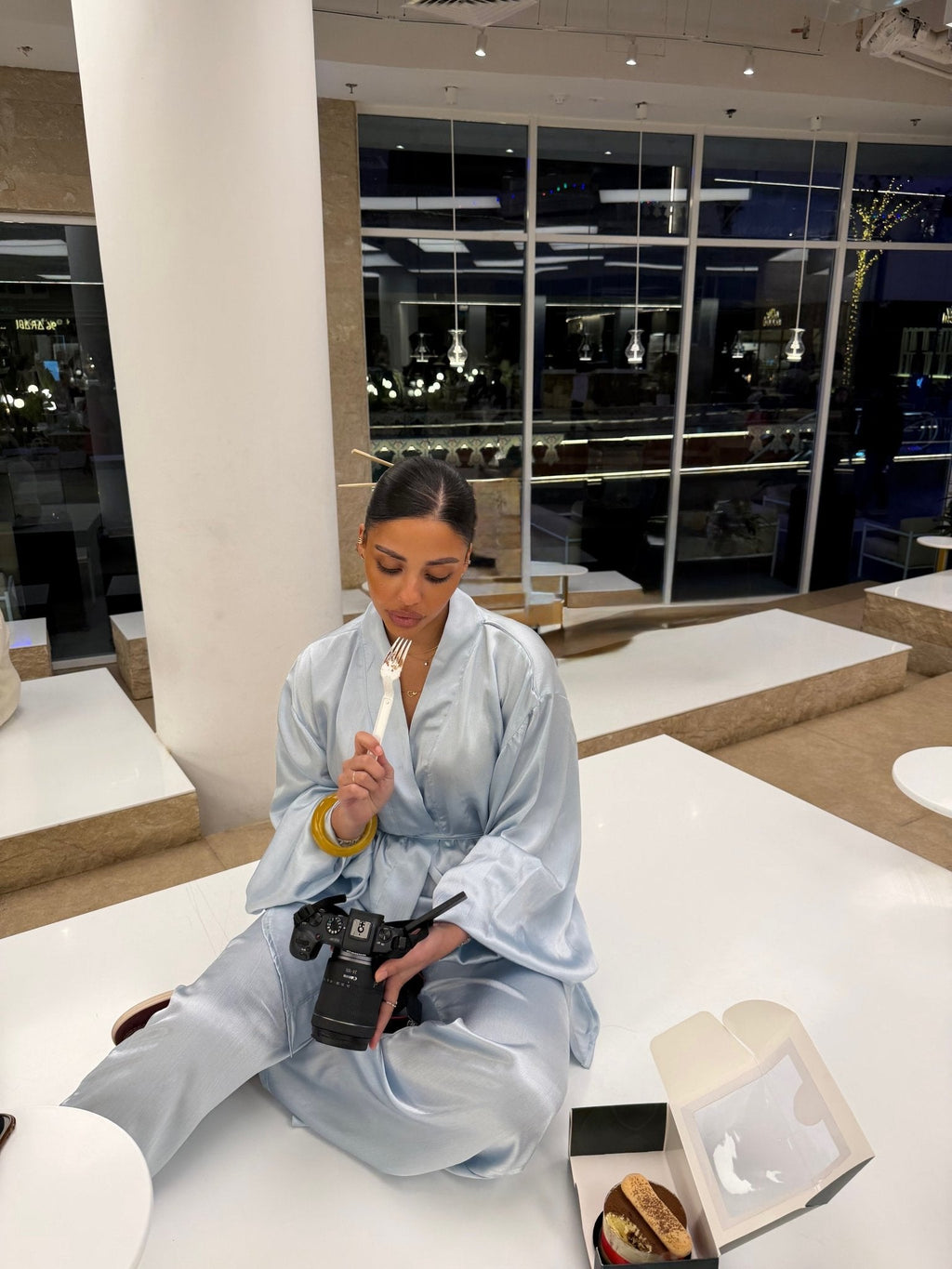Set Kimono Occident Bleu