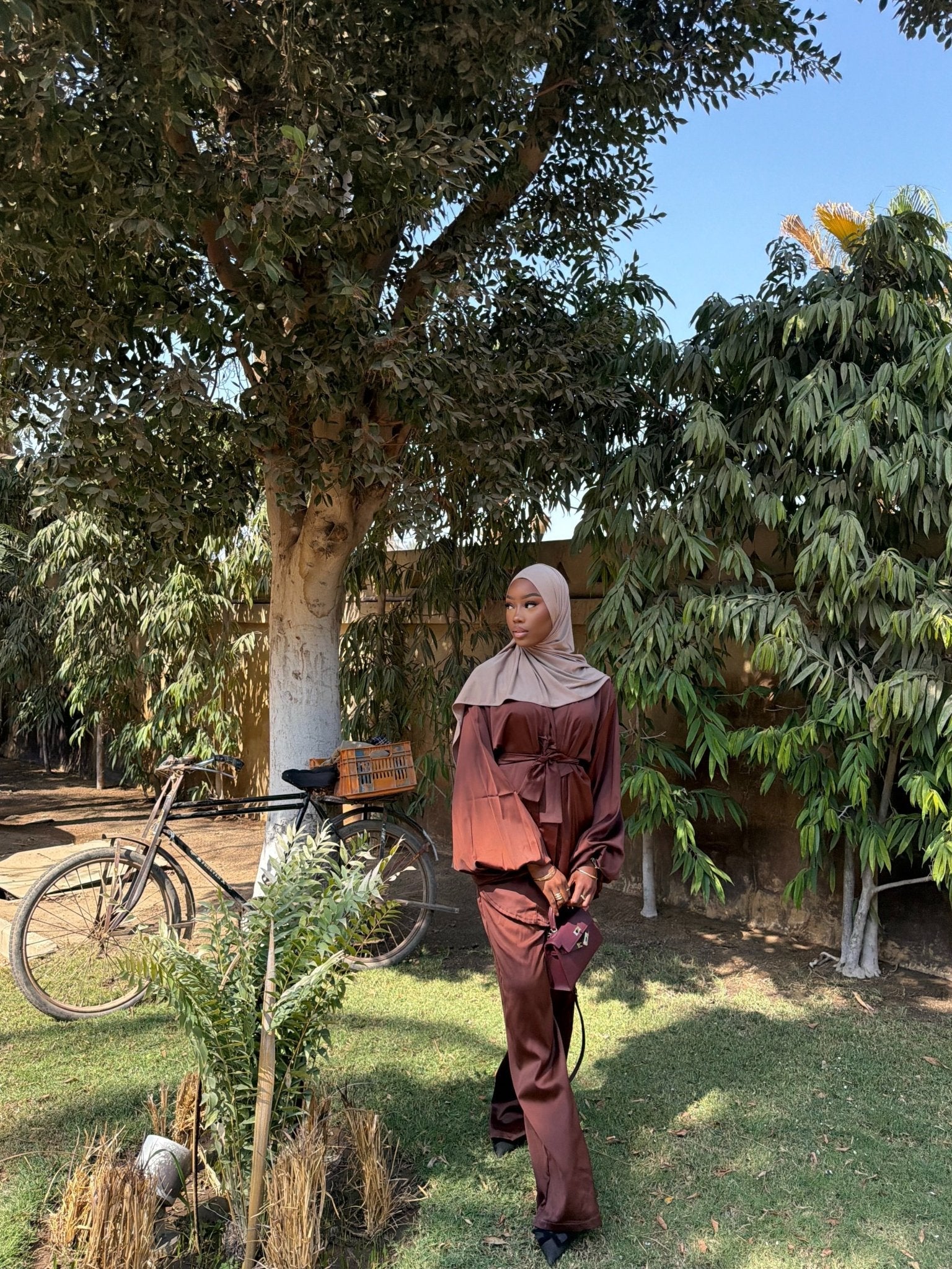 Set Kimono Occident Marron