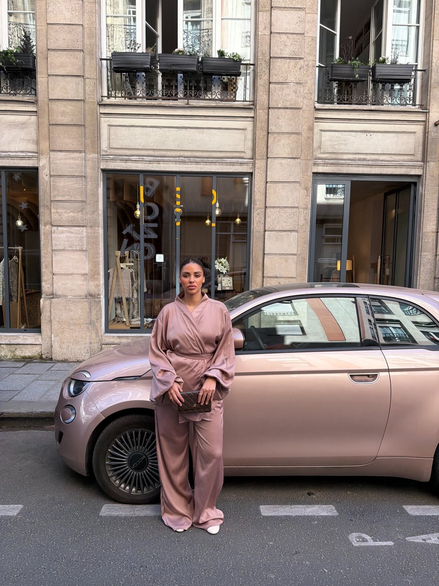 Set Kimono Occident Vieux-Rose