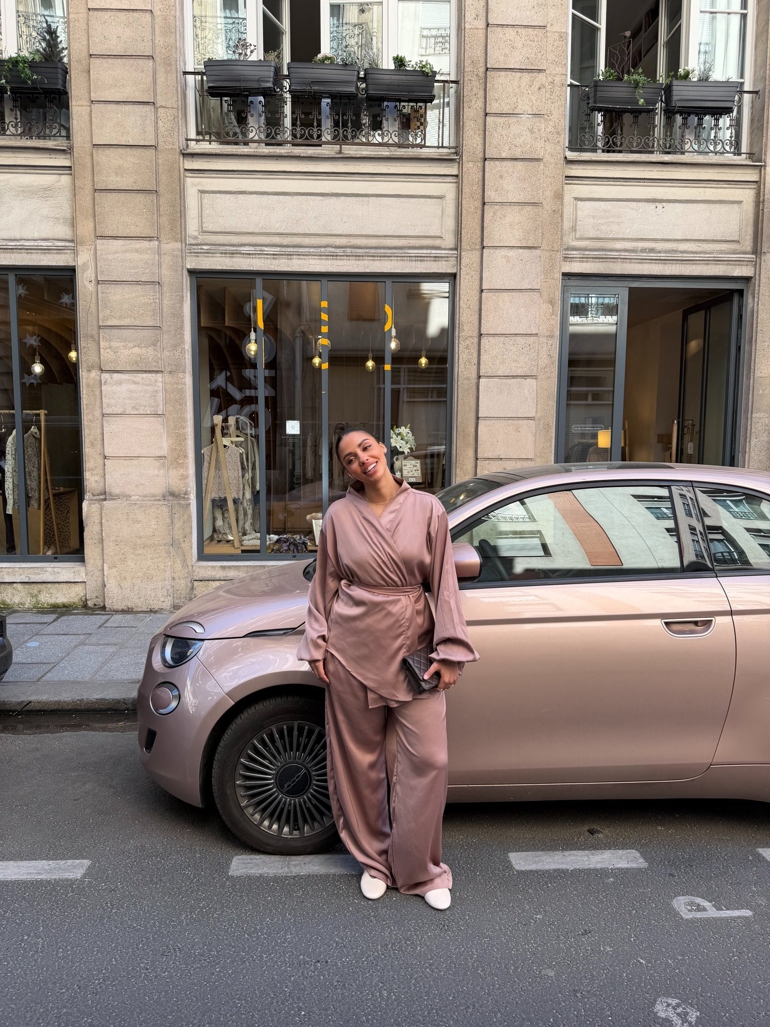Set Kimono Occident Vieux-Rose