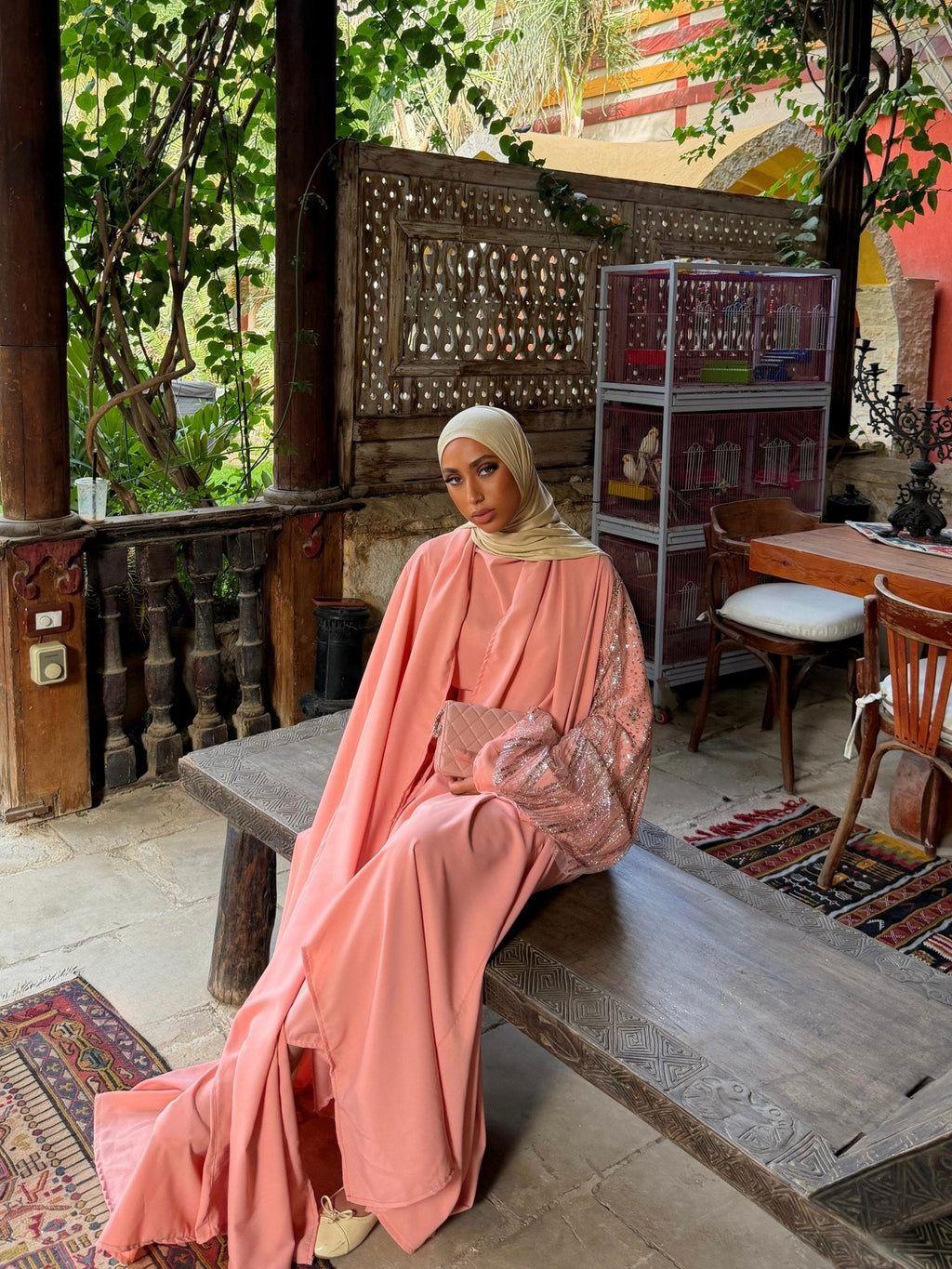 Set Kimono Tressy Saumon