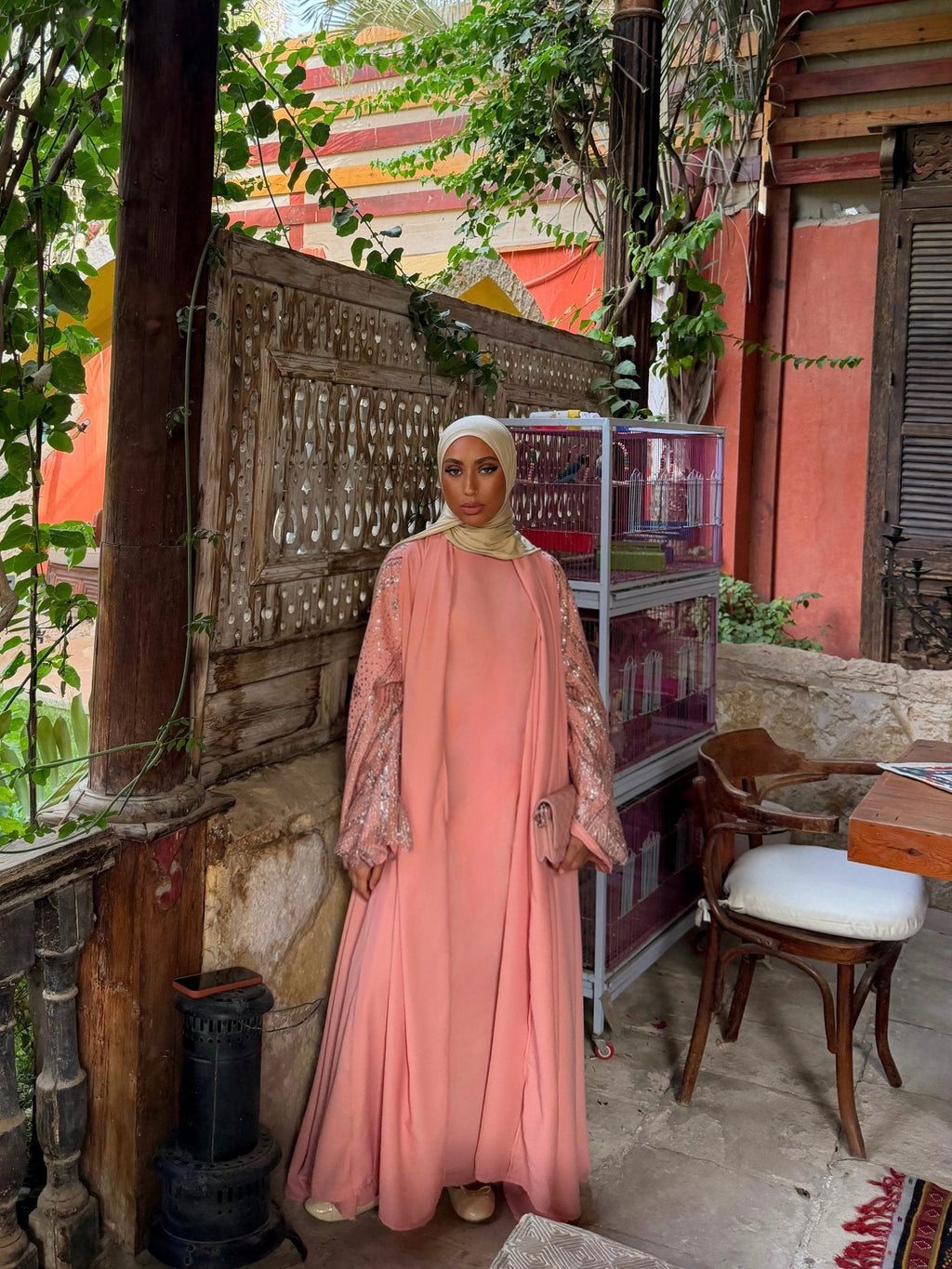 Set Kimono Tressy Saumon