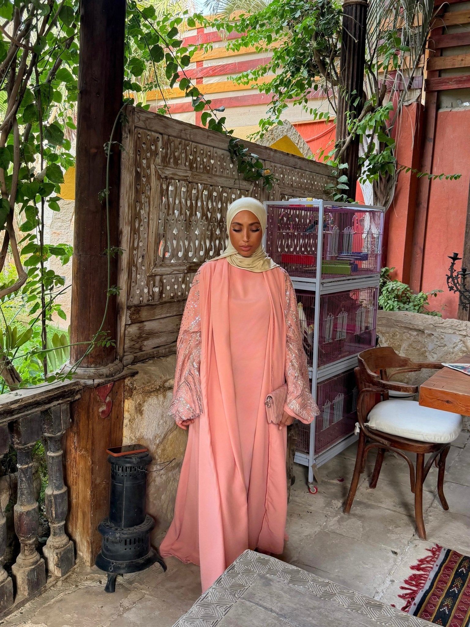 Set Kimono Tressy Saumon