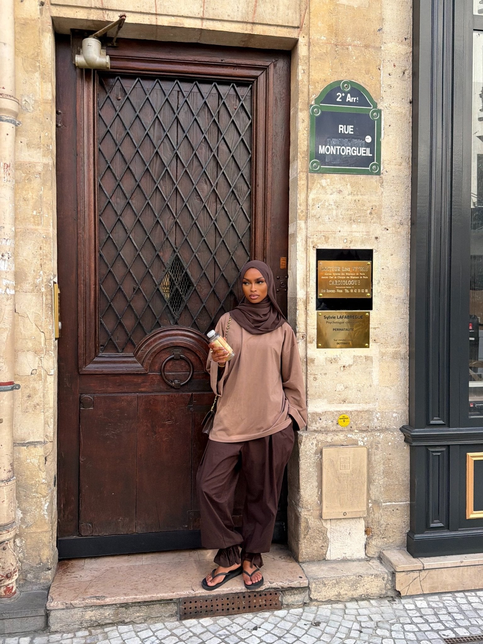 T-shirt Oversize  Inaya Café au lait