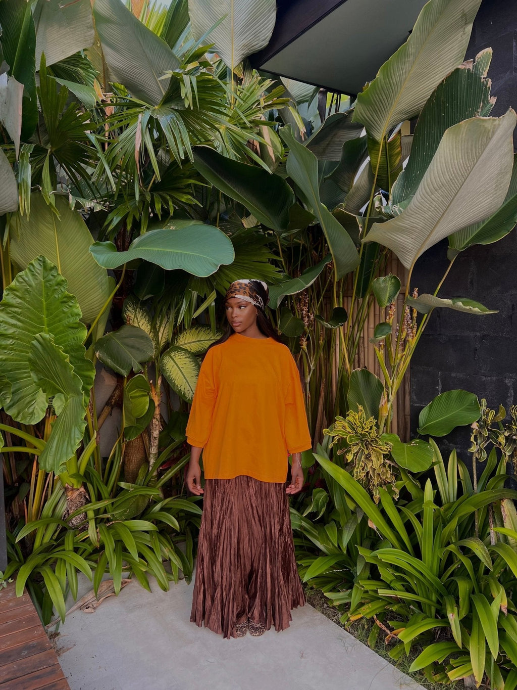 T-shirt Oversize  Inaya Orange