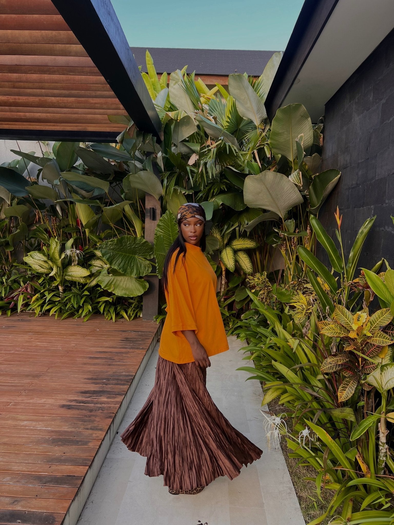 T-shirt Oversize  Inaya Orange
