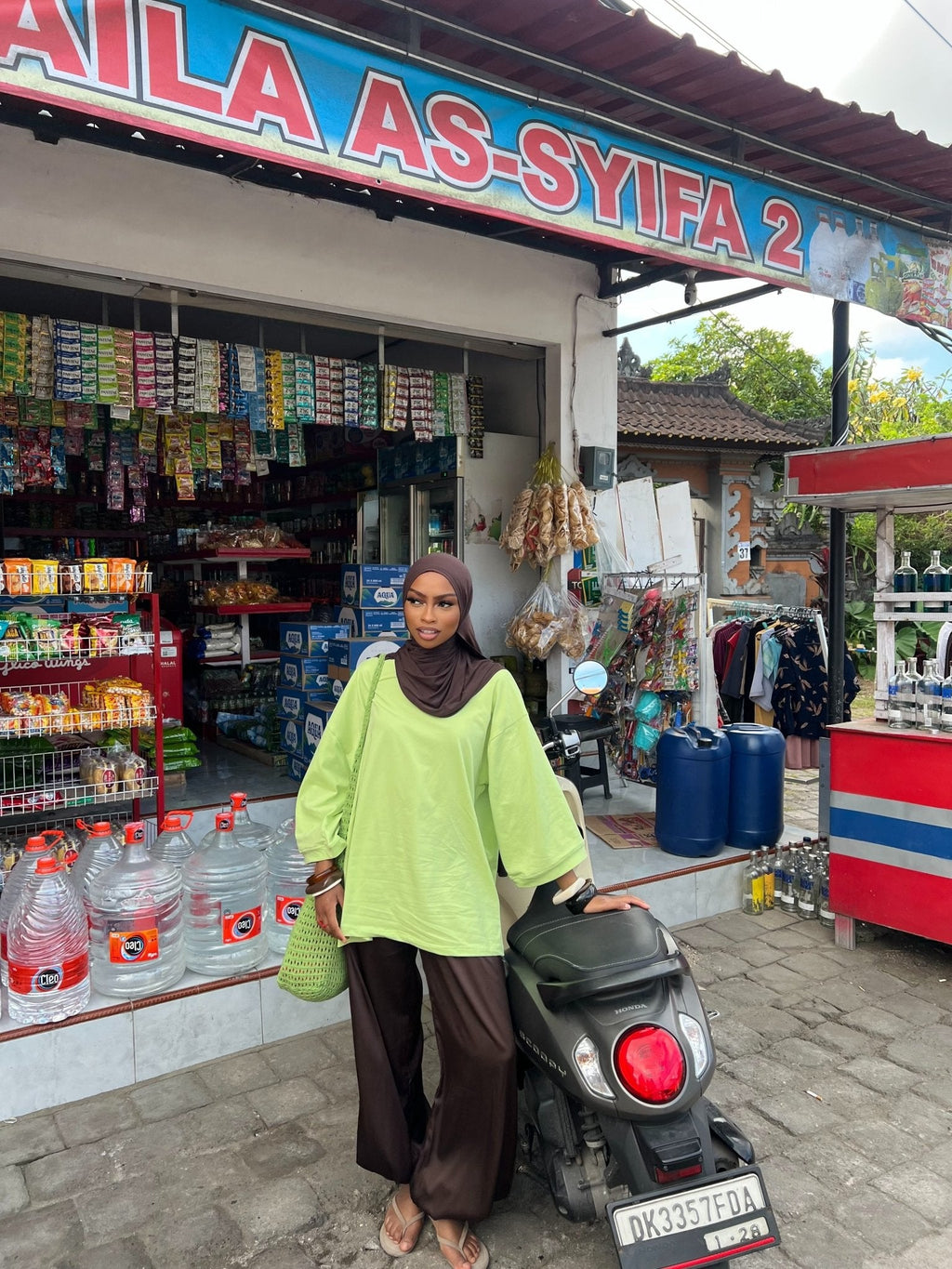 T-shirt Oversize  Inaya Vert Anis