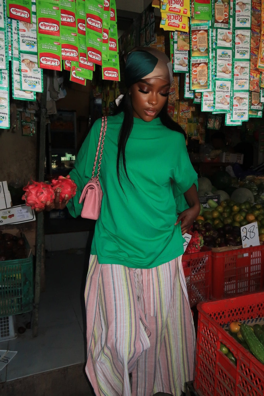 T-shirt Oversize  Inaya Vert Gazon