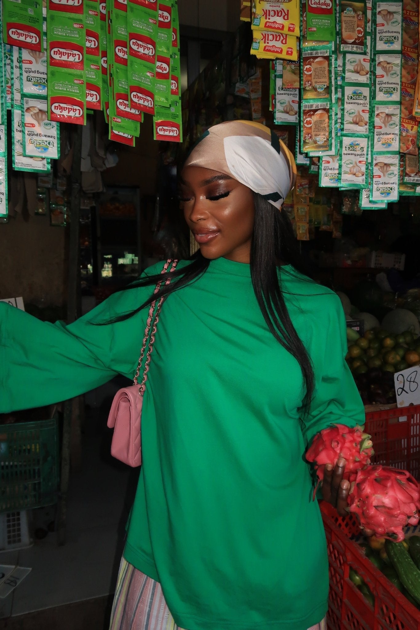 T-shirt Oversize  Inaya Vert Gazon