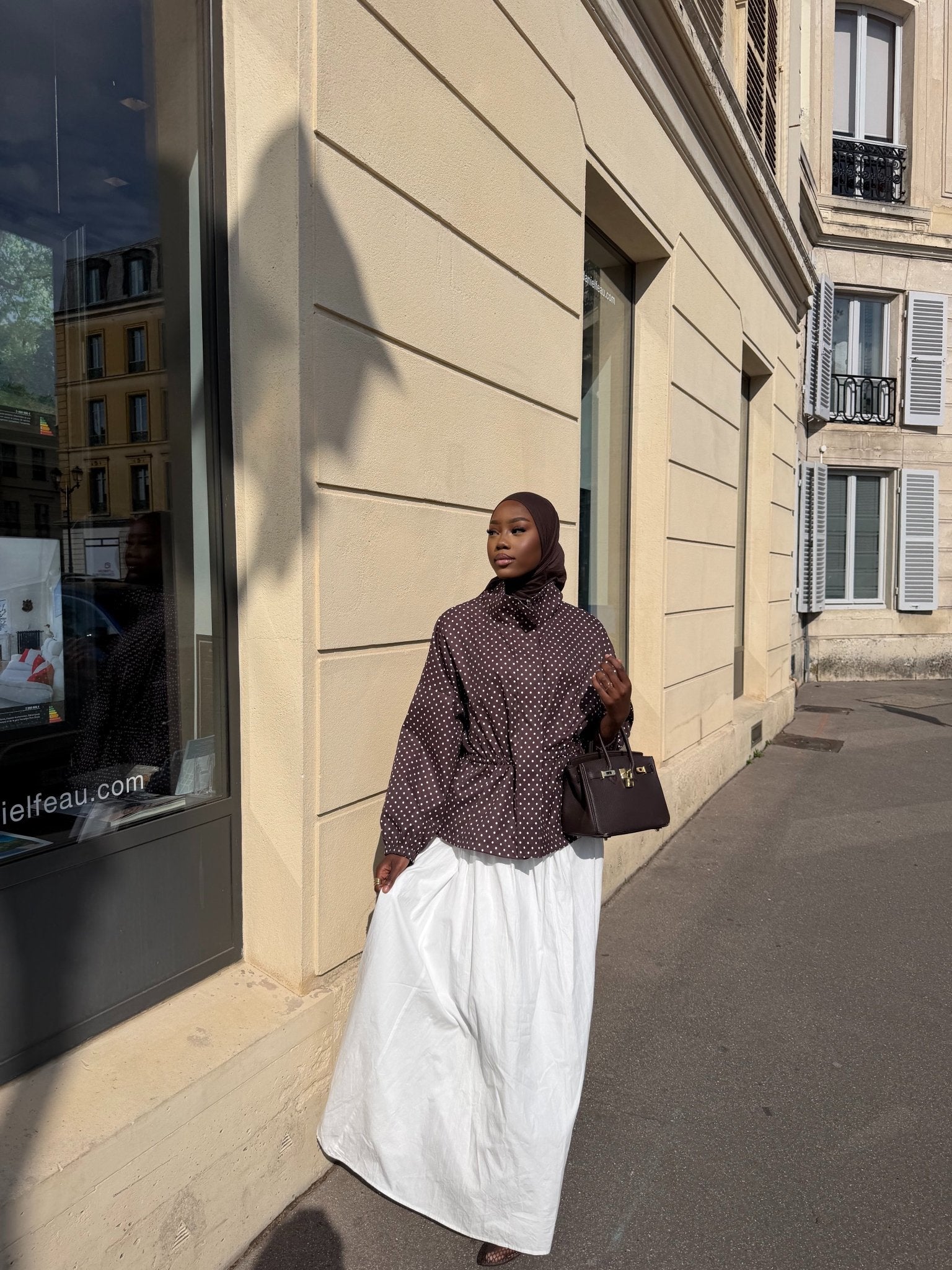 Veste Lola Marron (Pois blancs)