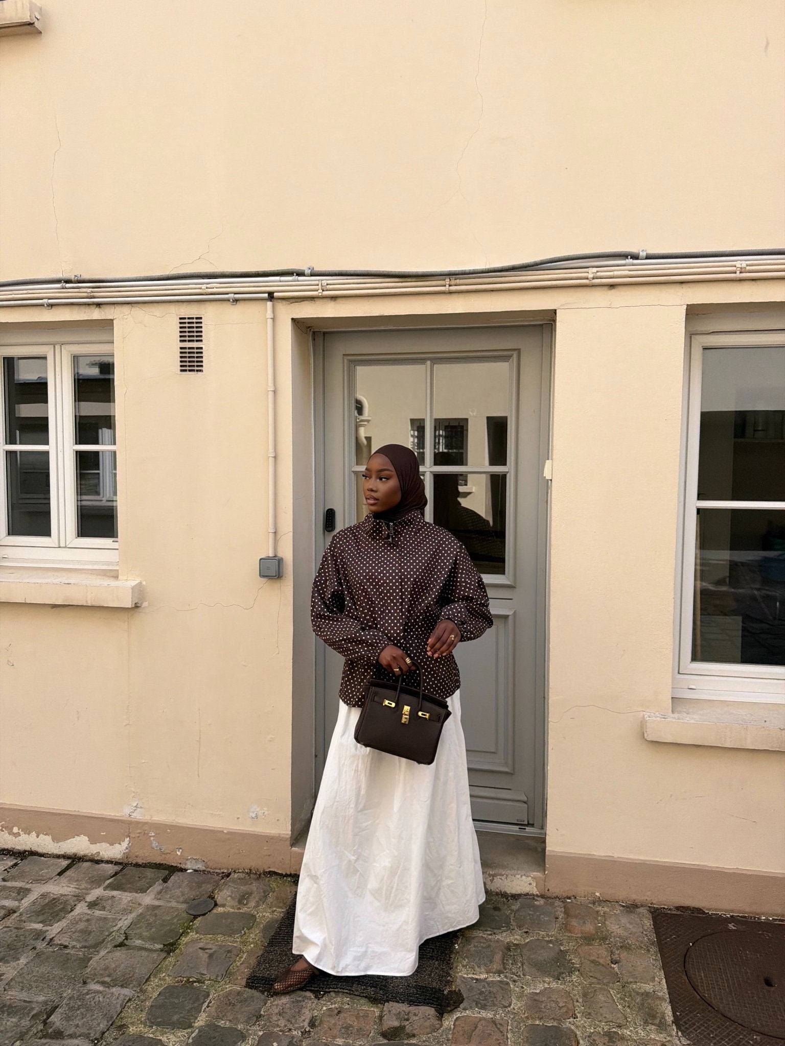Veste Lola Marron (Pois blancs)